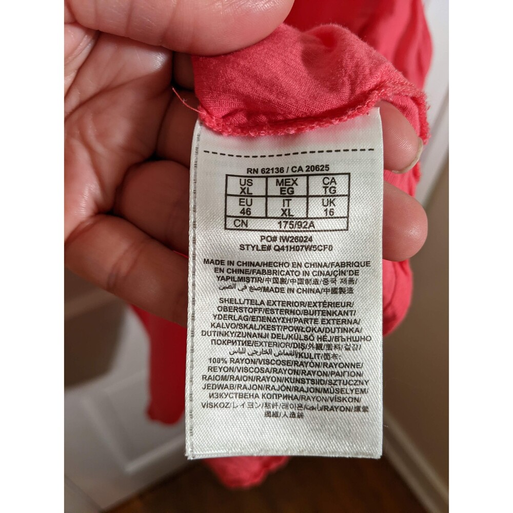Guess Bright Pink Tank Top Size XL - Picture 3 of 5